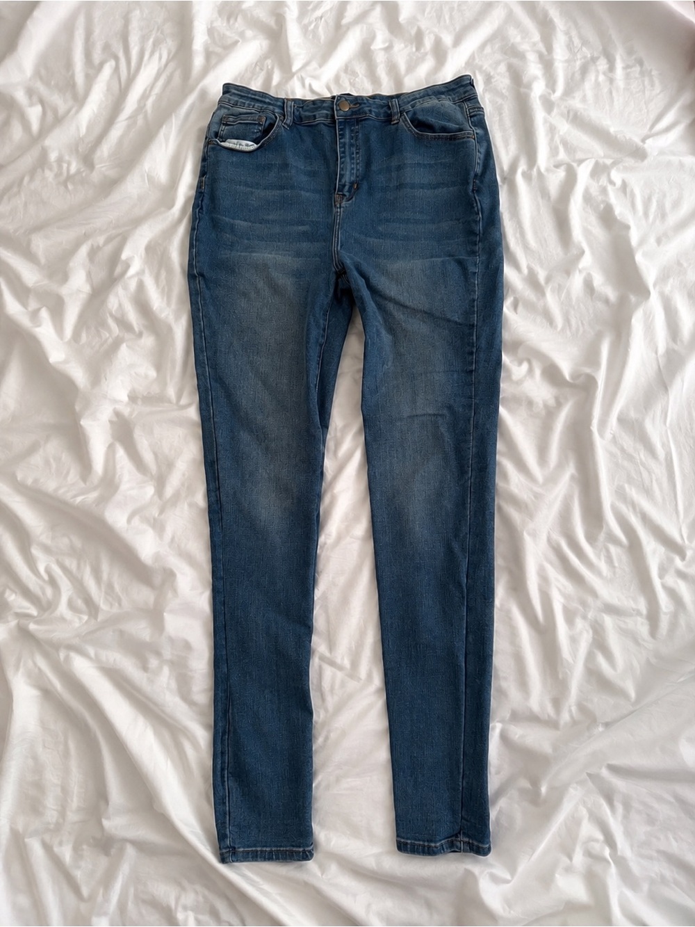 Fashion Nova Women's Dark Wash Skinny Jeans